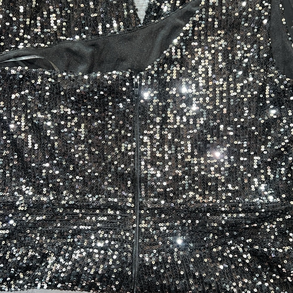 Slink & Wink Sequin Jumpsuit Size Large - image 3